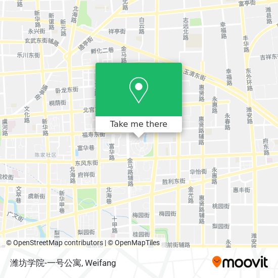 潍坊学院-一号公寓 map