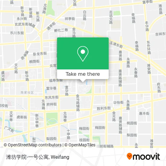 潍坊学院-一号公寓 map