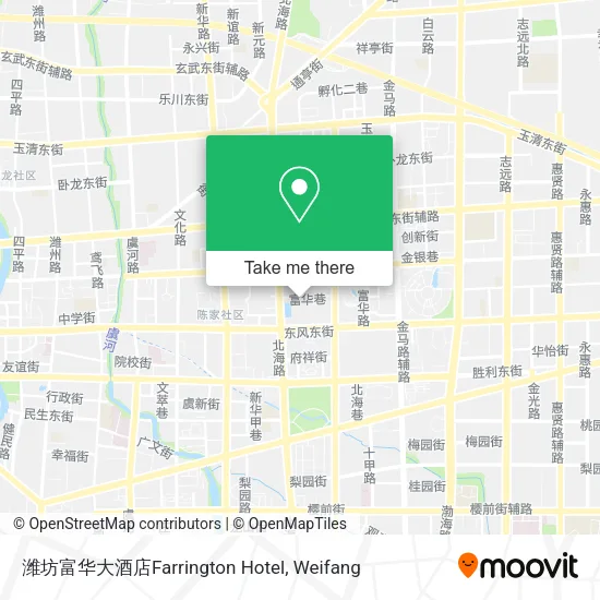 潍坊富华大酒店Farrington Hotel map