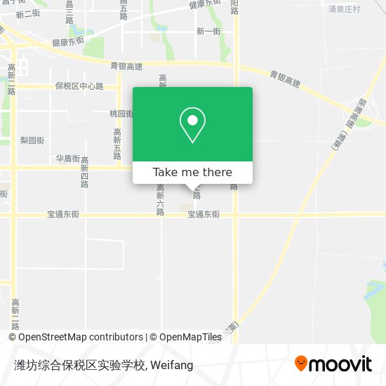 潍坊综合保税区实验学校 map