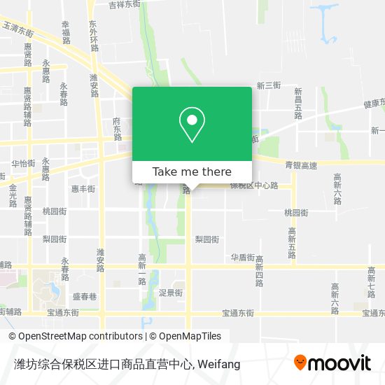 潍坊综合保税区进口商品直营中心 map