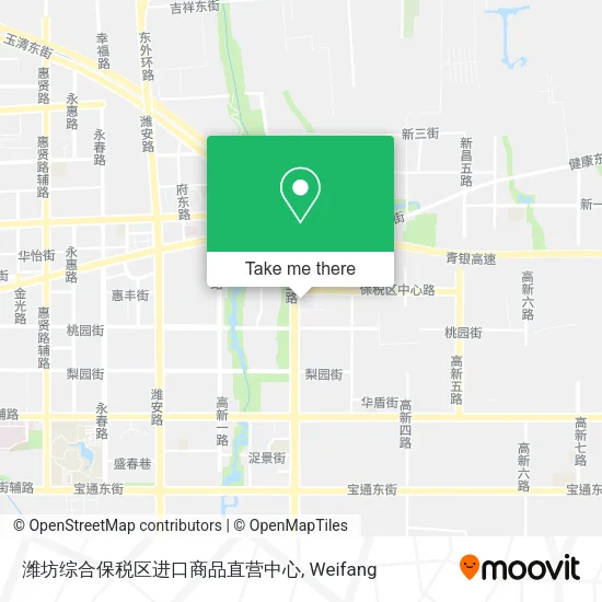 潍坊综合保税区进口商品直营中心 map
