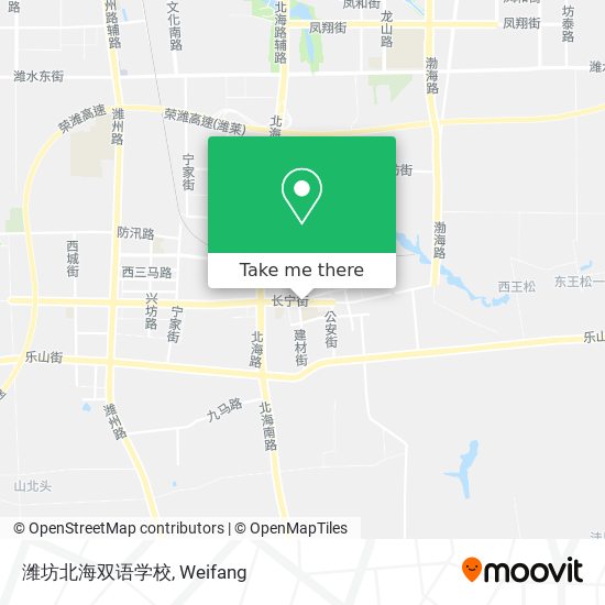 潍坊北海双语学校 map