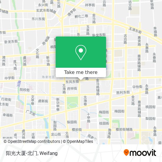 阳光大厦-北门 map