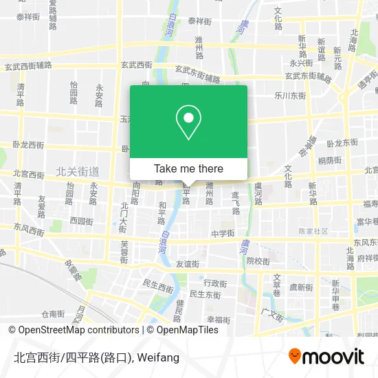 北宫西街/四平路(路口) map