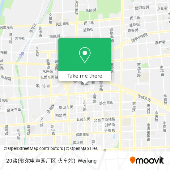 20路(歌尔电声园厂区-火车站) map