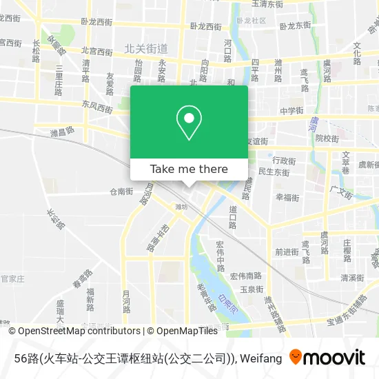 56路(火车站-公交王谭枢纽站(公交二公司)) map