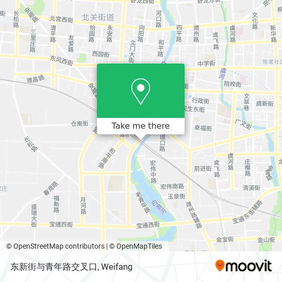 东新街与青年路交叉口 map