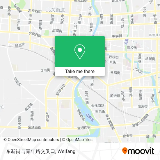 东新街与青年路交叉口 map