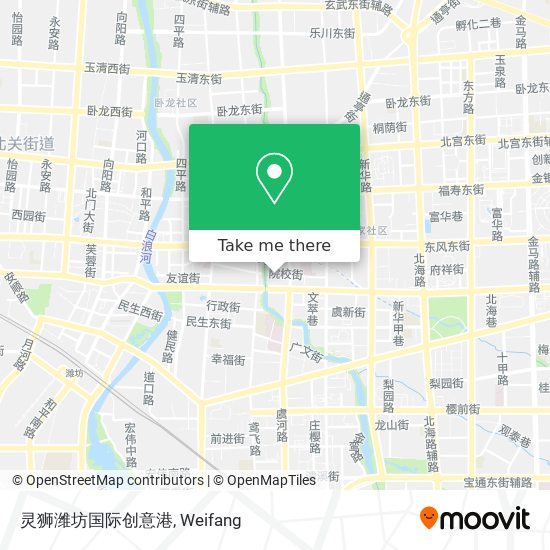 灵狮潍坊国际创意港 map