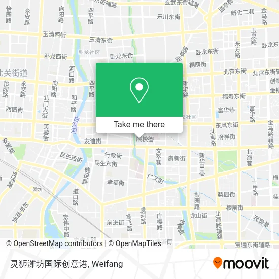 灵狮潍坊国际创意港 map