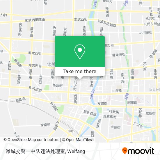 潍城交警一中队违法处理室 map