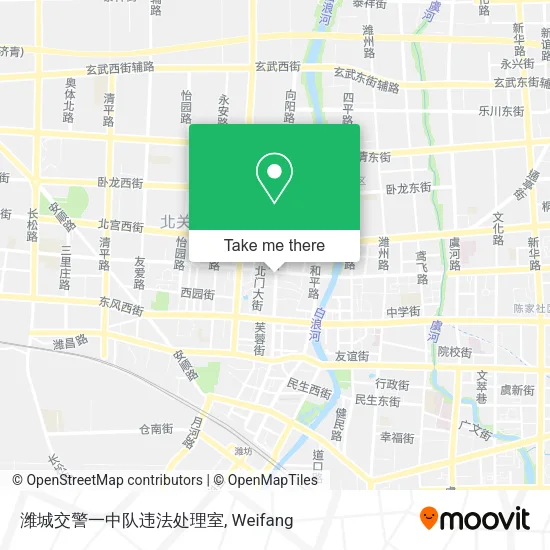潍城交警一中队违法处理室 map