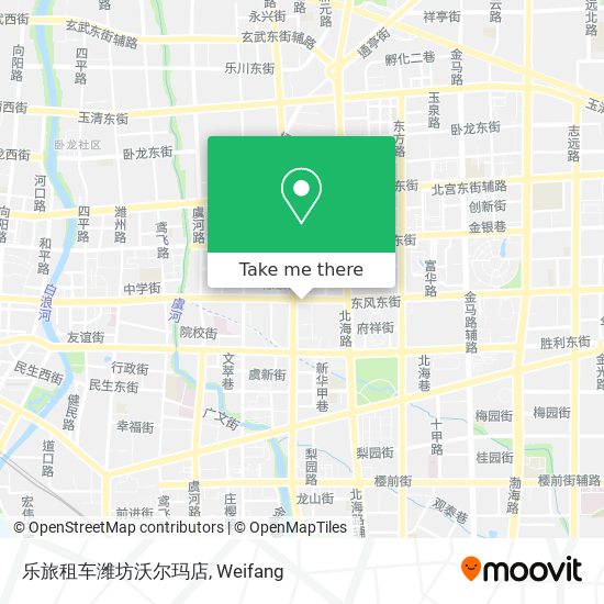 乐旅租车潍坊沃尔玛店 map
