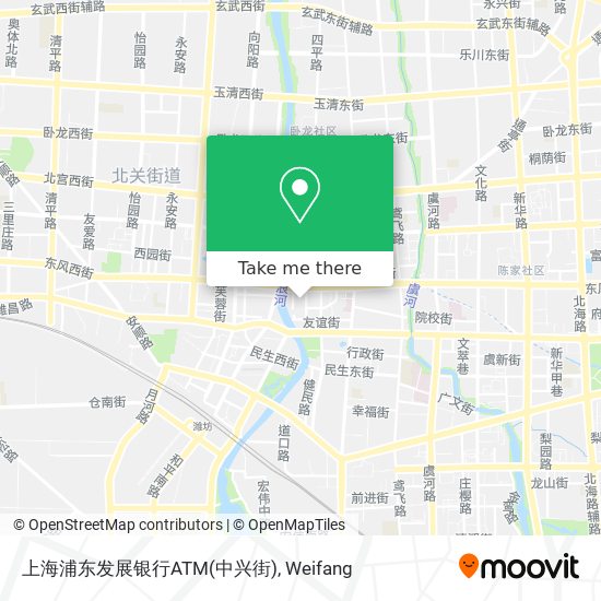 上海浦东发展银行ATM(中兴街) map