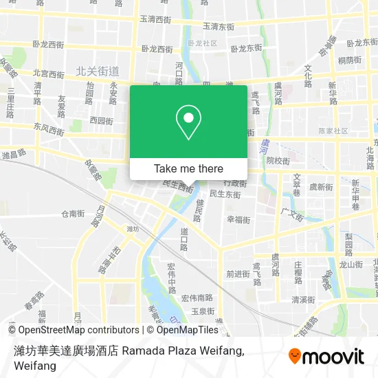 濰坊華美達廣場酒店 Ramada Plaza Weifang map