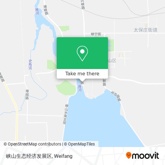 峡山生态经济发展区 map