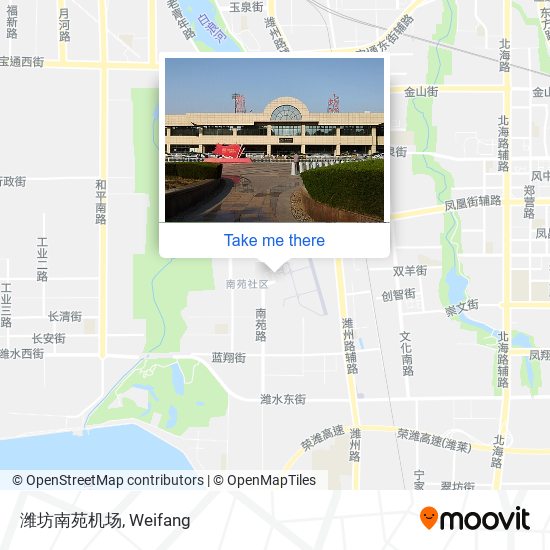 潍坊南苑机场 map