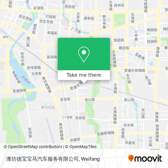 潍坊德宝宝马汽车服务有限公司 map