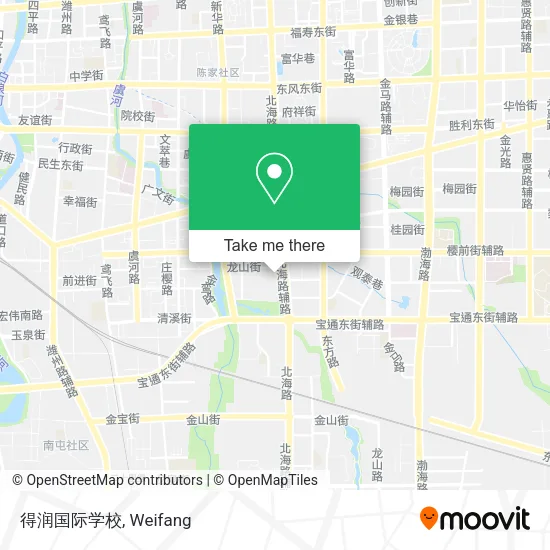 得润国际学校 map