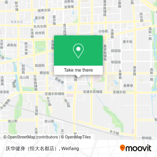 庆华健身（恒大名都店） map