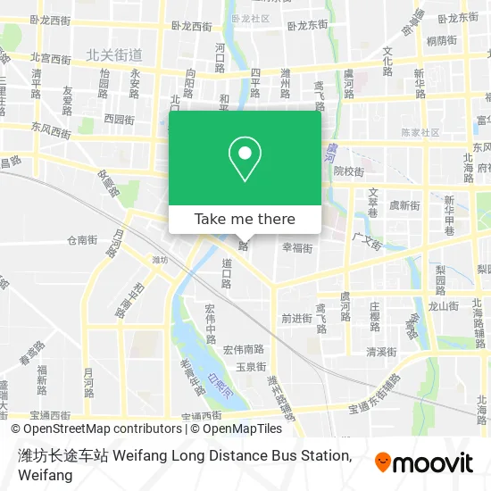 潍坊长途车站 Weifang Long Distance Bus Station map