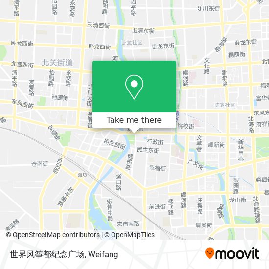 世界风筝都纪念广场 map