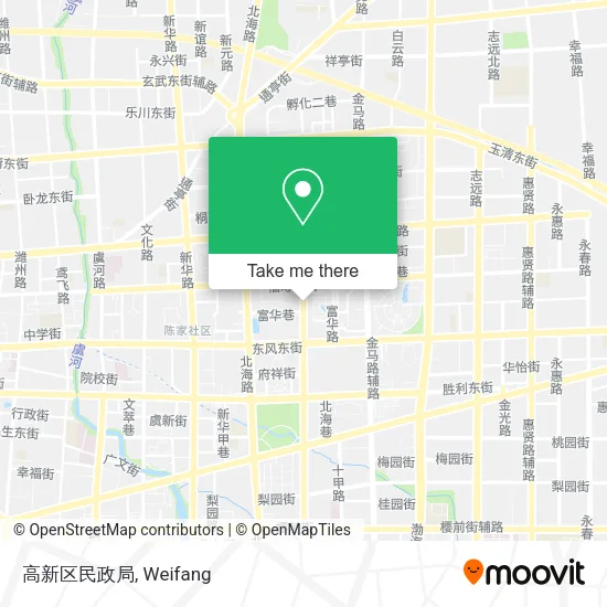 高新区民政局 map