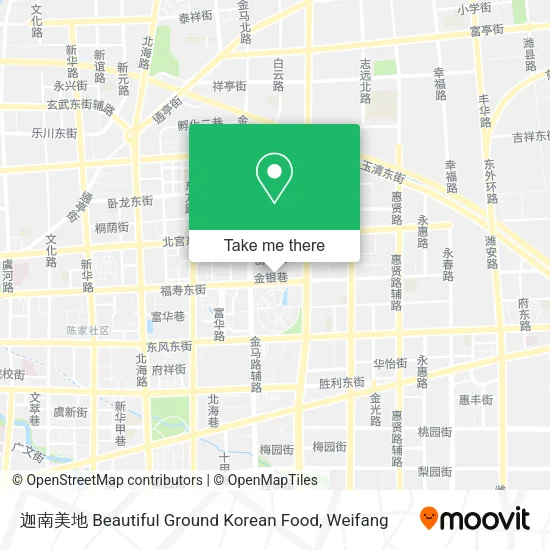 迦南美地 Beautiful Ground Korean Food map