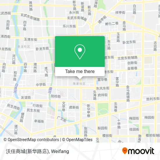 沃佳商城(新华路店) map