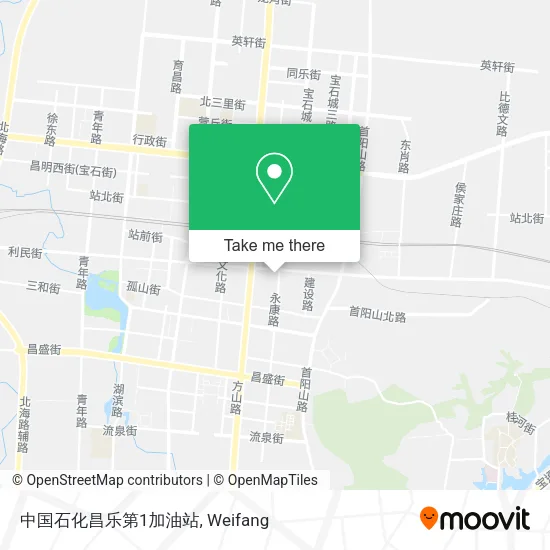 中国石化昌乐第1加油站 map