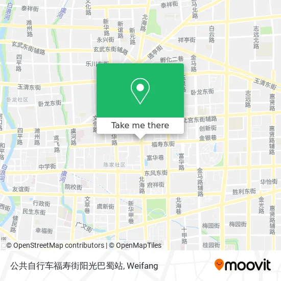 公共自行车福寿街阳光巴蜀站 map