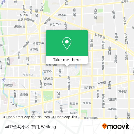 华都金马小区-东门 map