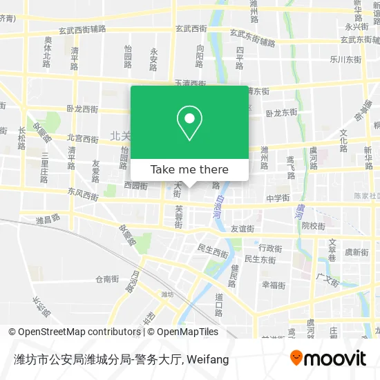 潍坊市公安局潍城分局-警务大厅 map