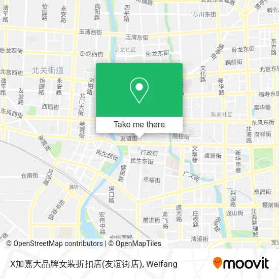 X加嘉大品牌女装折扣店(友谊街店) map