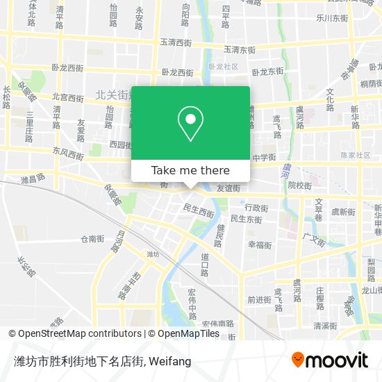 潍坊市胜利街地下名店街 map