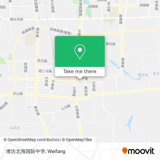 潍坊北海国际中学 map