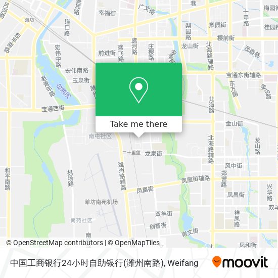 中国工商银行24小时自助银行(潍州南路) map