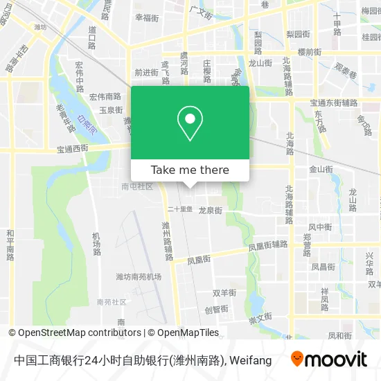 中国工商银行24小时自助银行(潍州南路) map