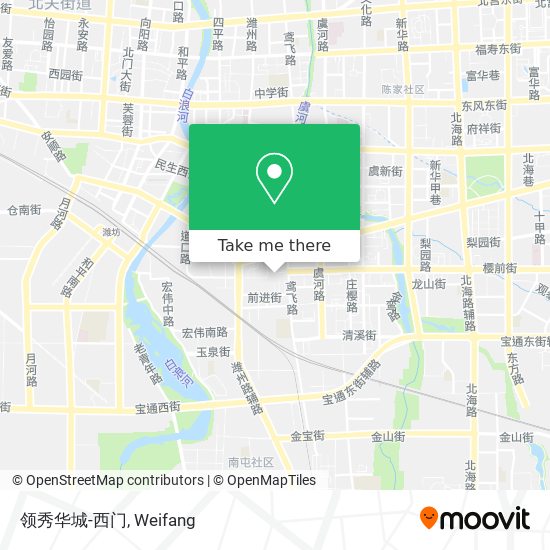 领秀华城-西门 map