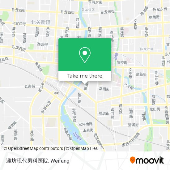 潍坊现代男科医院 map