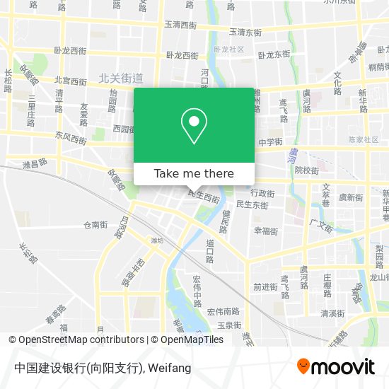 中国建设银行(向阳支行) map