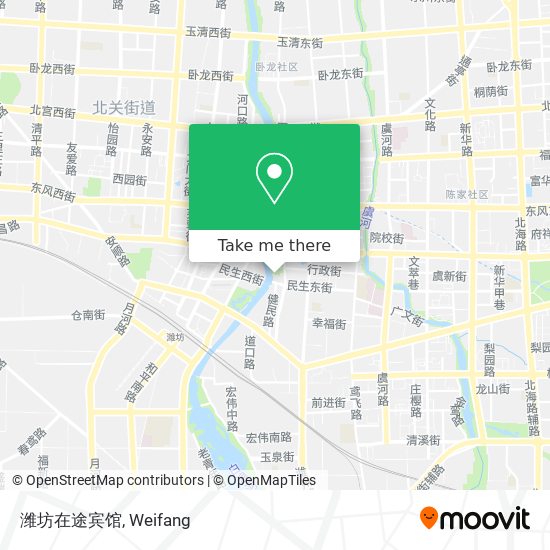 潍坊在途宾馆 map