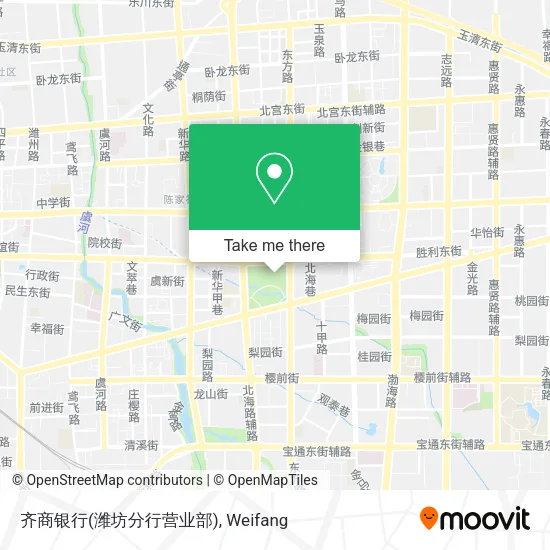 齐商银行(潍坊分行营业部) map