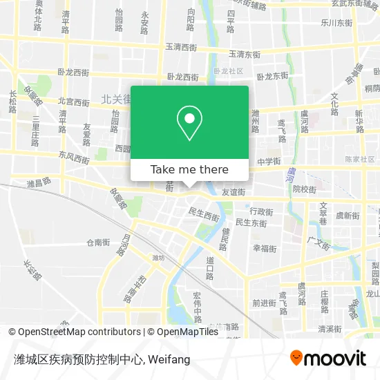潍城区疾病预防控制中心 map