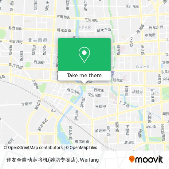 雀友全自动麻将机(潍坊专卖店) map