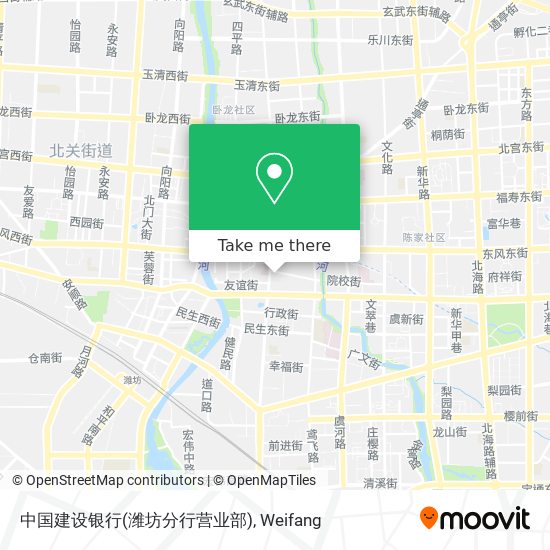中国建设银行(潍坊分行营业部) map