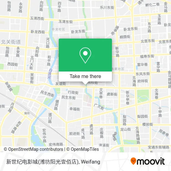 新世纪电影城(潍坊阳光壹佰店) map