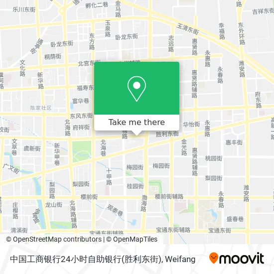 中国工商银行24小时自助银行(胜利东街) map