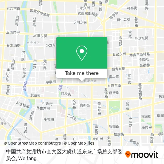 中国共产党潍坊市奎文区大虞街道东盛广场总支部委员会 map